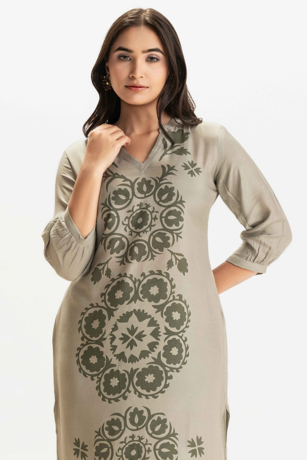 SAGE GREEN DELICATE PURE MUSLIN SOFT KURTA AND PANT