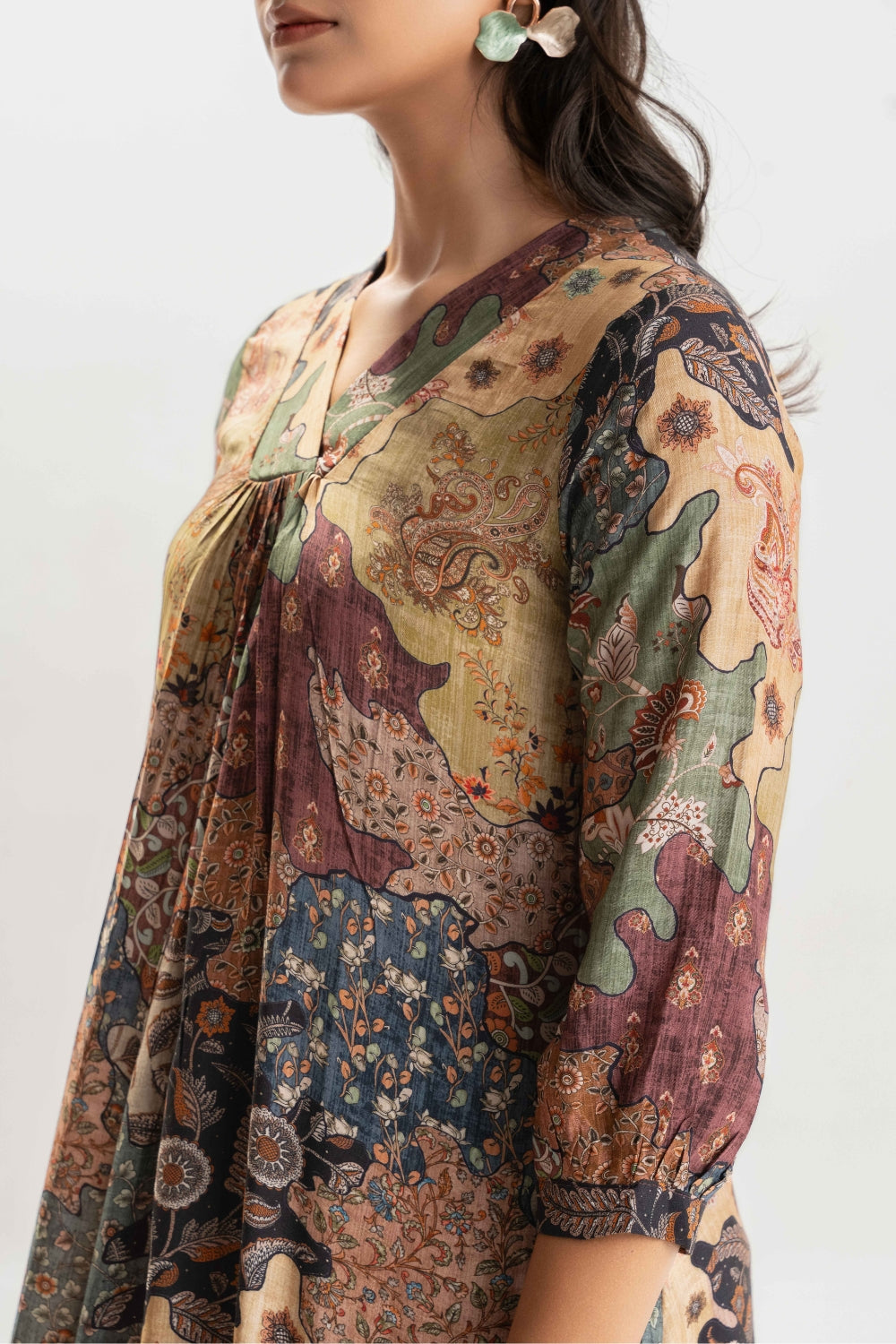 BROWN DELICATE PURE MUSLIN SOFT CO-ORD SET