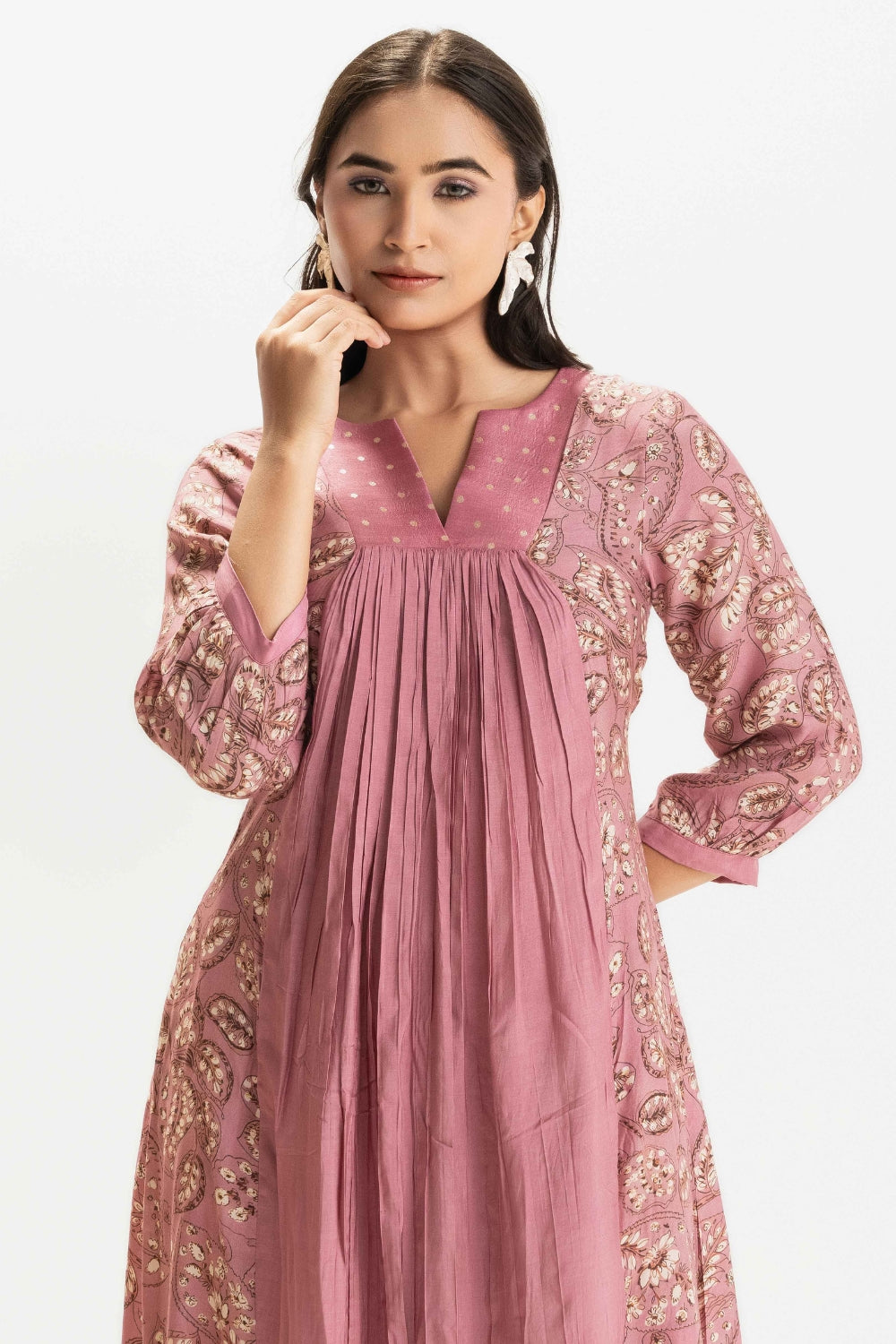 LIGHT PINK DELICATE PURE MUSLIN SOFT CO-ORD SET