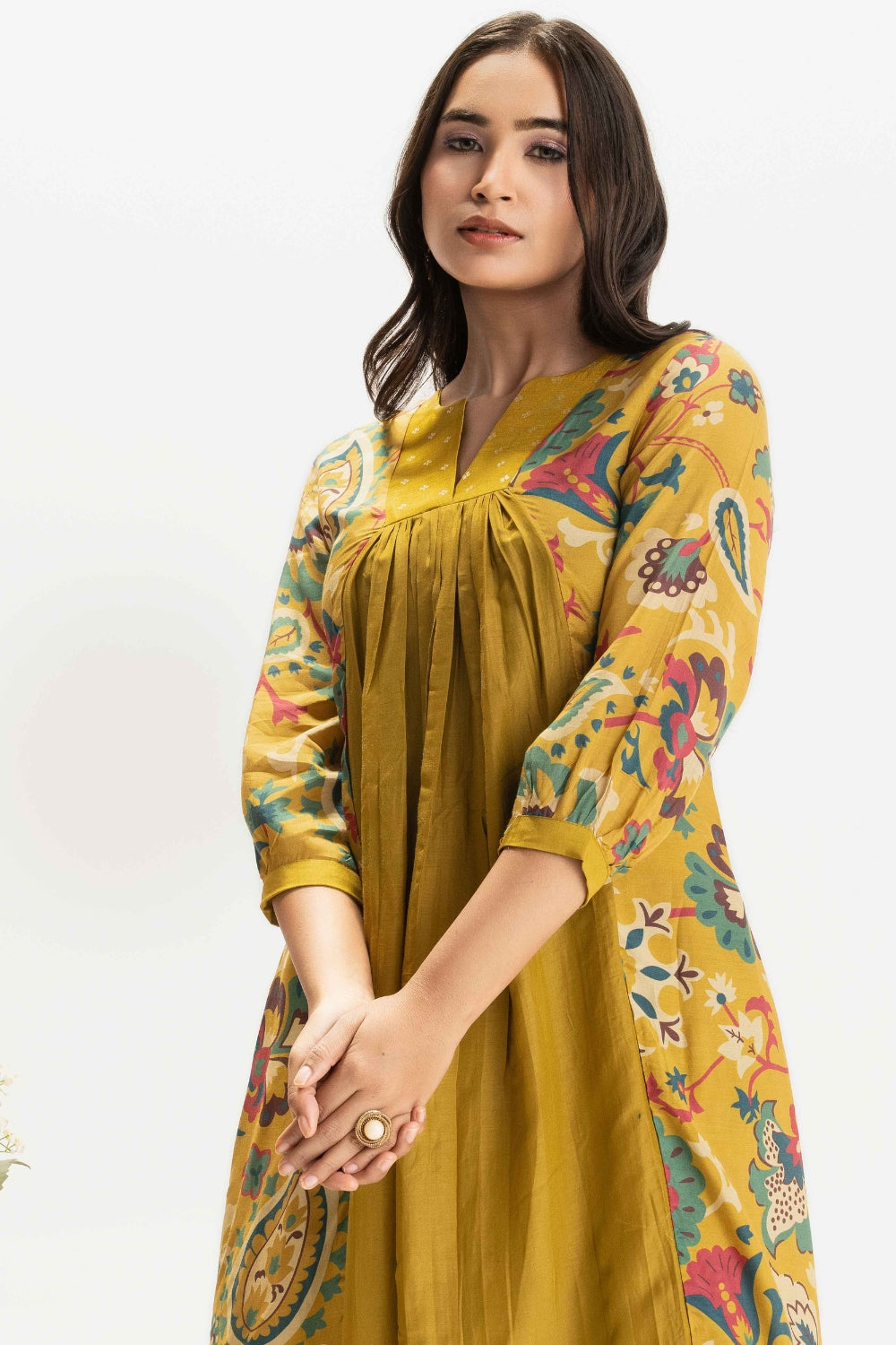 MUSTARD YELLOW DELICATE PURE MUSLIN SOFT CO-ORD SET